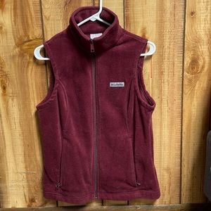 Red Columbia Fleece Vest